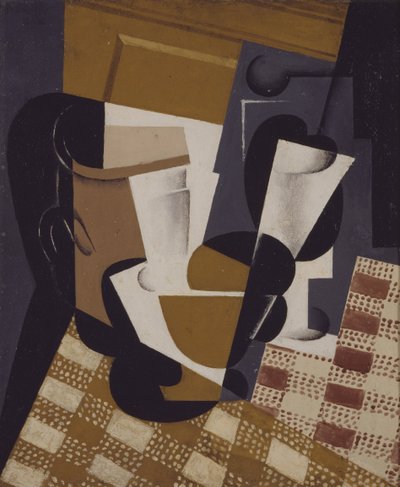 Pitcher and Glass by Juan Gris